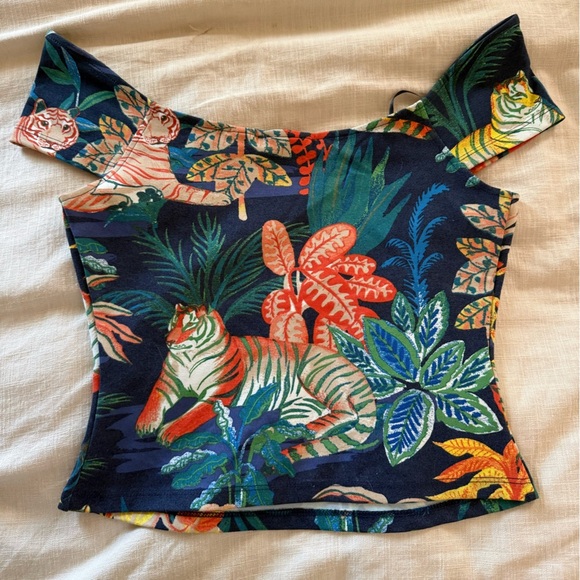Maeve Tropical Print Women's Top - Picture 6 of 8